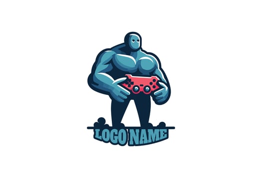 Esport Controller Monster Icon Logo Design vector