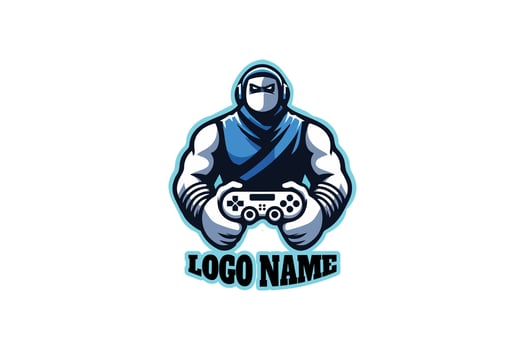 Gaming Giant Flat Design Logo vector