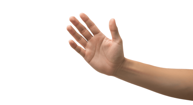 A hand is reaching out to the side png
