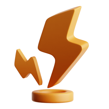 Thunder 3D Illustration png