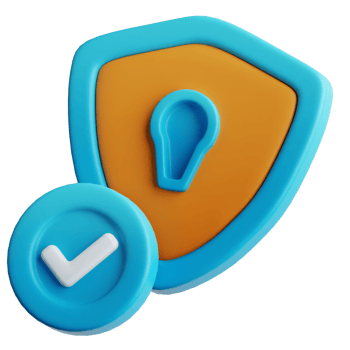 Protection Shield 3D Illustration png