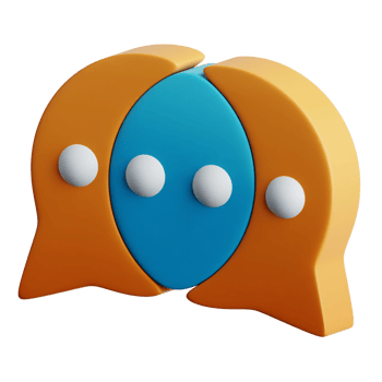 Conversation Chat 3D Illustration png