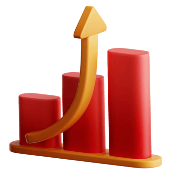 Chart 3D Illustration png