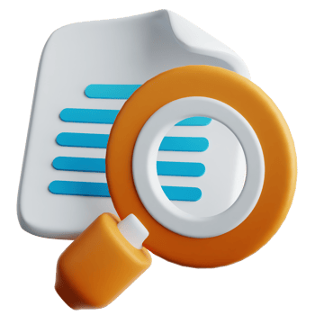 Searching 3D Illustration png