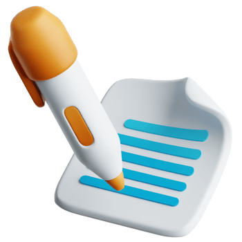 Notes Memo 3D Illustration png