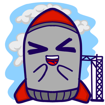 Sticker Kawaii Cute Rocket Expressions png