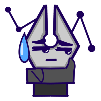 Kawaii Sticker Cute Disappointed Pen Tool Icon Expressions png