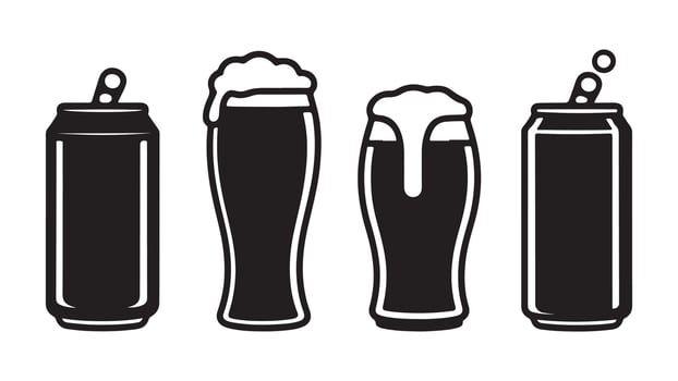 Creative beer illustration vector