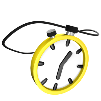 Stopwatch Clean 3D Illustration png