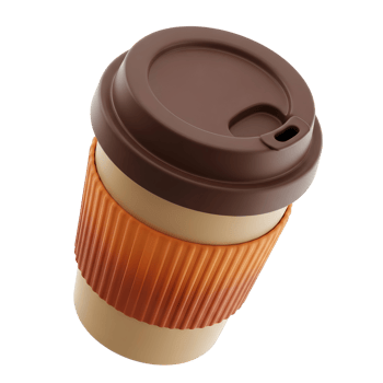 A coffee cup with lid png