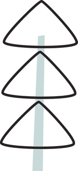 Childish Fir Tree vector