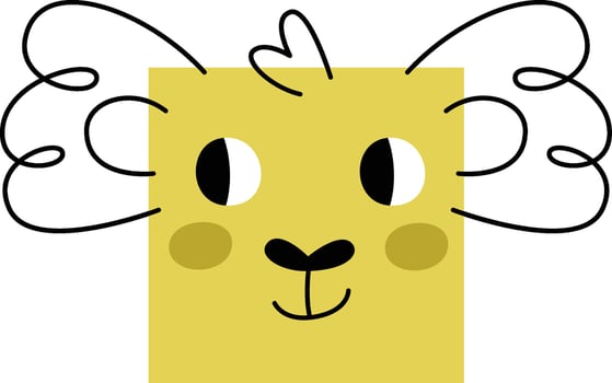 Square Shape Koala vector