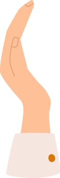 Hand Covering Something vector