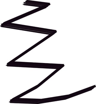 Brush Zigzag Stroke vector