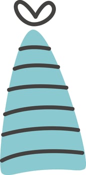 Party Cone Lined Hat vector