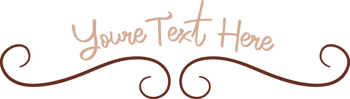 Decorative Frame Curves Illustration vector