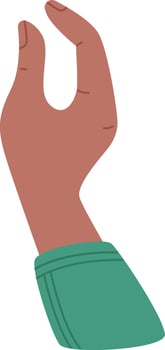 Human Hand Taking Something Flat Illustration Icon vector