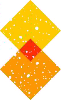Geometric Squares Risograph Effect Flat Illustration vector