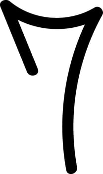 Seven Digit Doodle Alphabet vector