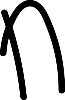 N Letter Doodle Alphabet vector