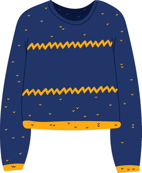 Winter Knitted Sweater Illustration vector