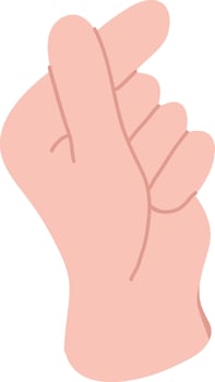 Handdrawn Human Hand vector