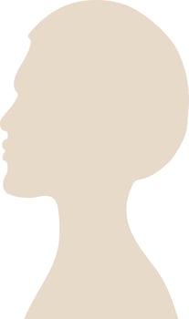 Side Profile Man Portrait Silhouette vector