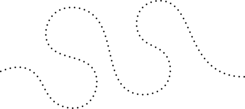 Illustration Handdrawn Abstract Dashed Line vector