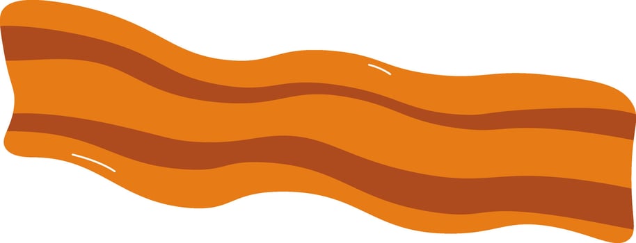Fried Beacon Meat vector