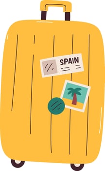 Travel Suitcase Luggage Illustration vector