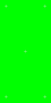 Green chromakey vertical background with tracking points. Perfect for special effects in social media production. vector