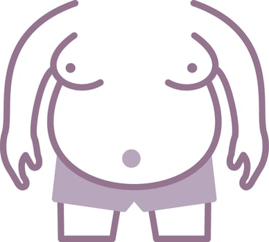 Obesity Futuristic Shape Unit vector