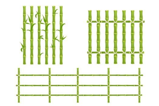 Bamboo design collection for decoration vector