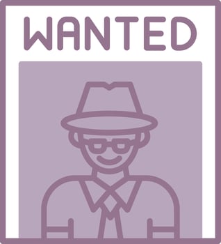 Wanted Poster Light Sketch Token vector
