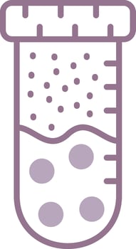 Test Tube Artistic Block vector