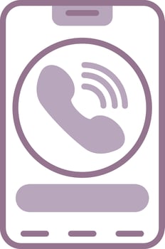 Call Balanced Visual Mark vector