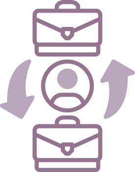 Job Rotation Modern UX Piece vector