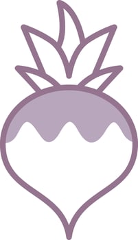 Turnip Neon Grid Token vector