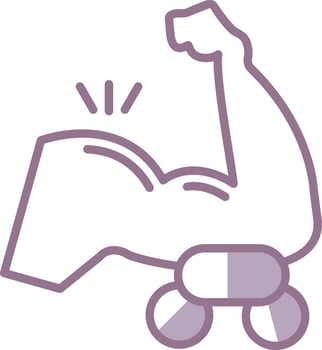 Arm Modern Outline Object vector