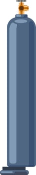 blue gas cylinder vector