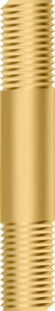 Golden metallic texture featuring ridges on the top and bottom sections, enclosing a smooth, polished central area, creating a cylindrical or tube like visual effect vector