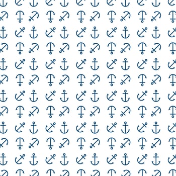 seamless pattern anchor icon design template vector