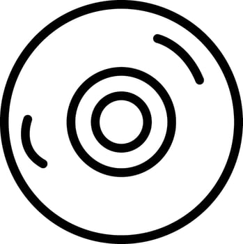 Cd Outline Icon vector