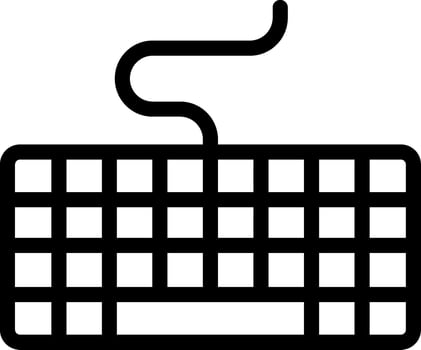 Keyboard Outline Icon vector