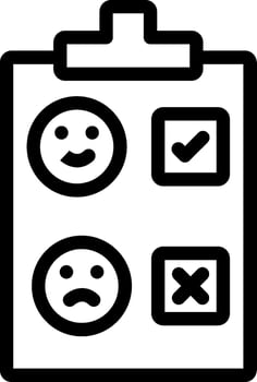 Survey Outline Icon vector