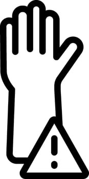 Interruption Outline Icon vector
