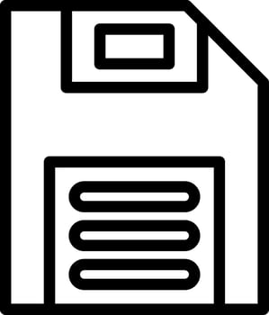 Diskette Outline Icon vector