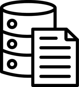 File Outline Icon vector