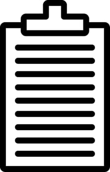 Clipboard Outline Icon vector