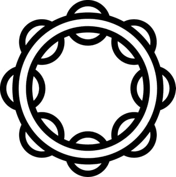 Samba Music Outline Icon vector